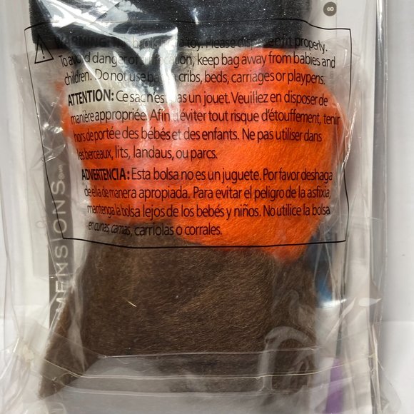 Dimensions Needle Felting Kit Round & Woolies Owls Craft Felt Kit 100% Wool - Picture 7 of 13